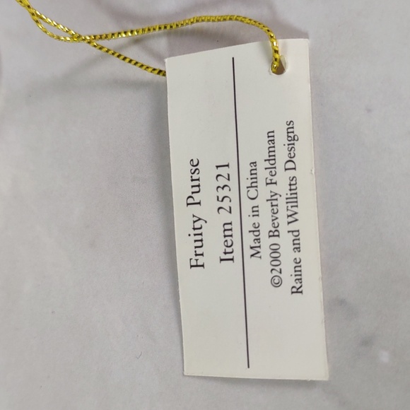 Just The Right Style "Fruity" Purse by Beverly Feldman Miniature Figurine - Picture 4 of 8